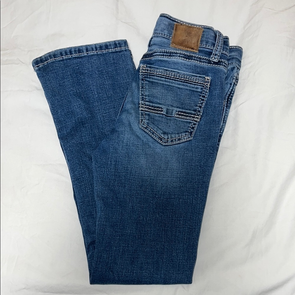BKE Kids Blue Jeans with Brown Patch